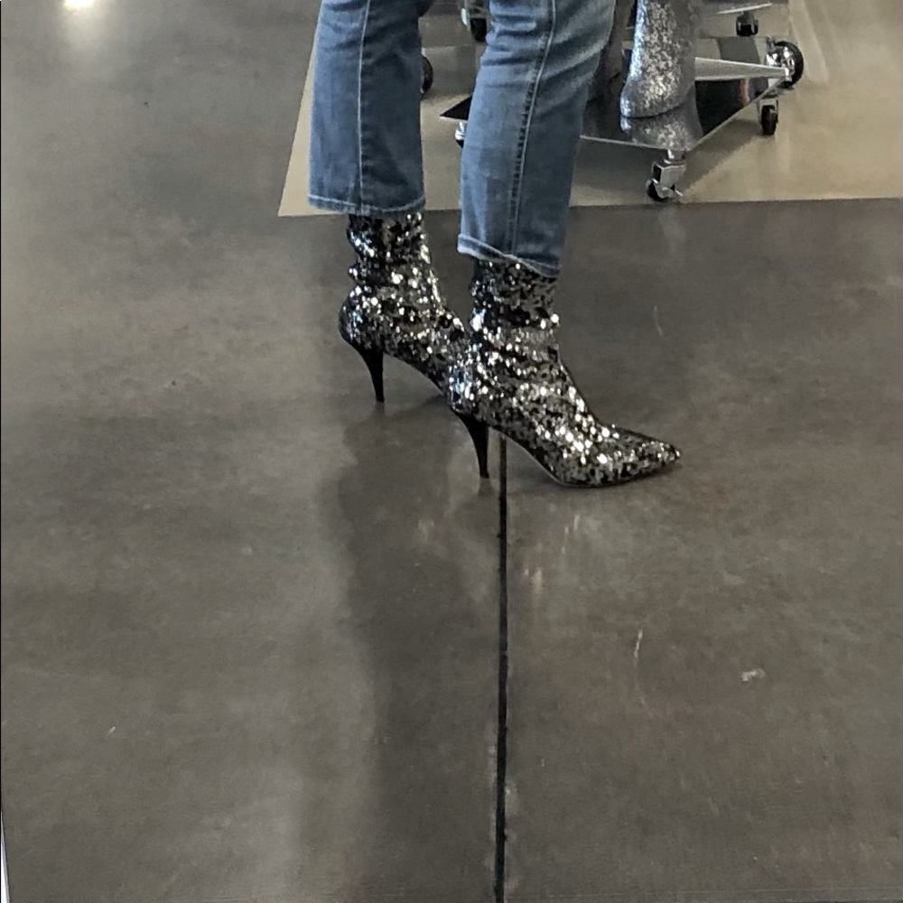 Valentino Sequin Stretch Ankle Bootie - Picture 2 of 4